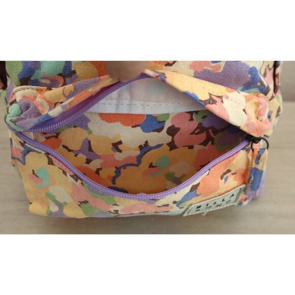 Billabong JABGQBMI Women's Purple Floral Mini Mama Canvas Backpack - Picture 10 of 10